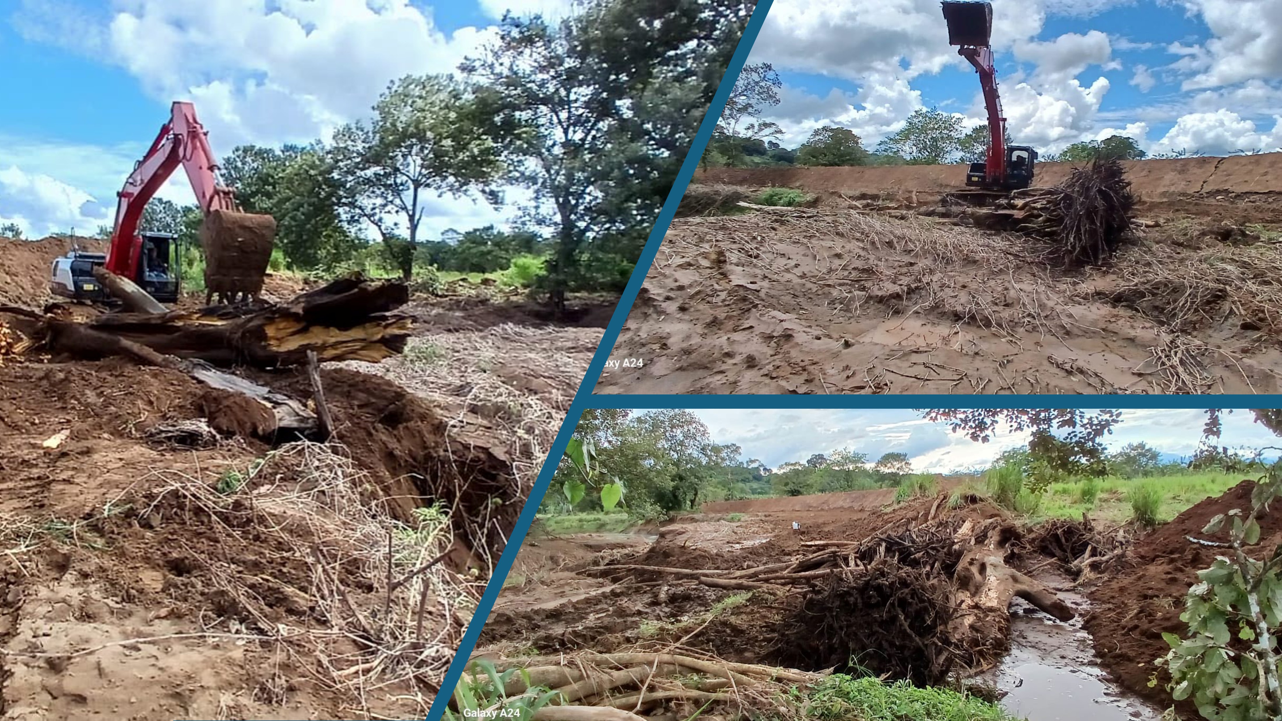 Limpieza del cause del río La Muerte