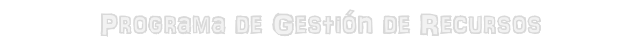 Programa de gestión de recursos