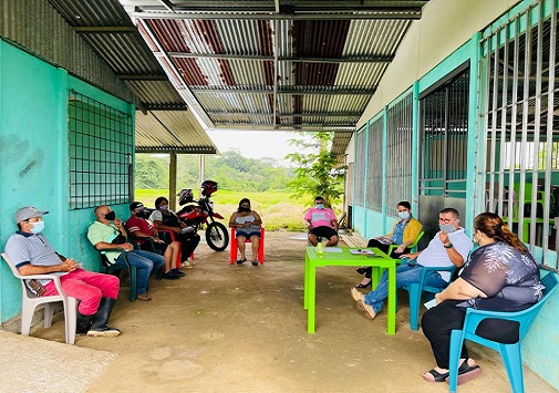 Reunión en La Rivera con la Asociación de Desarrollo Integral